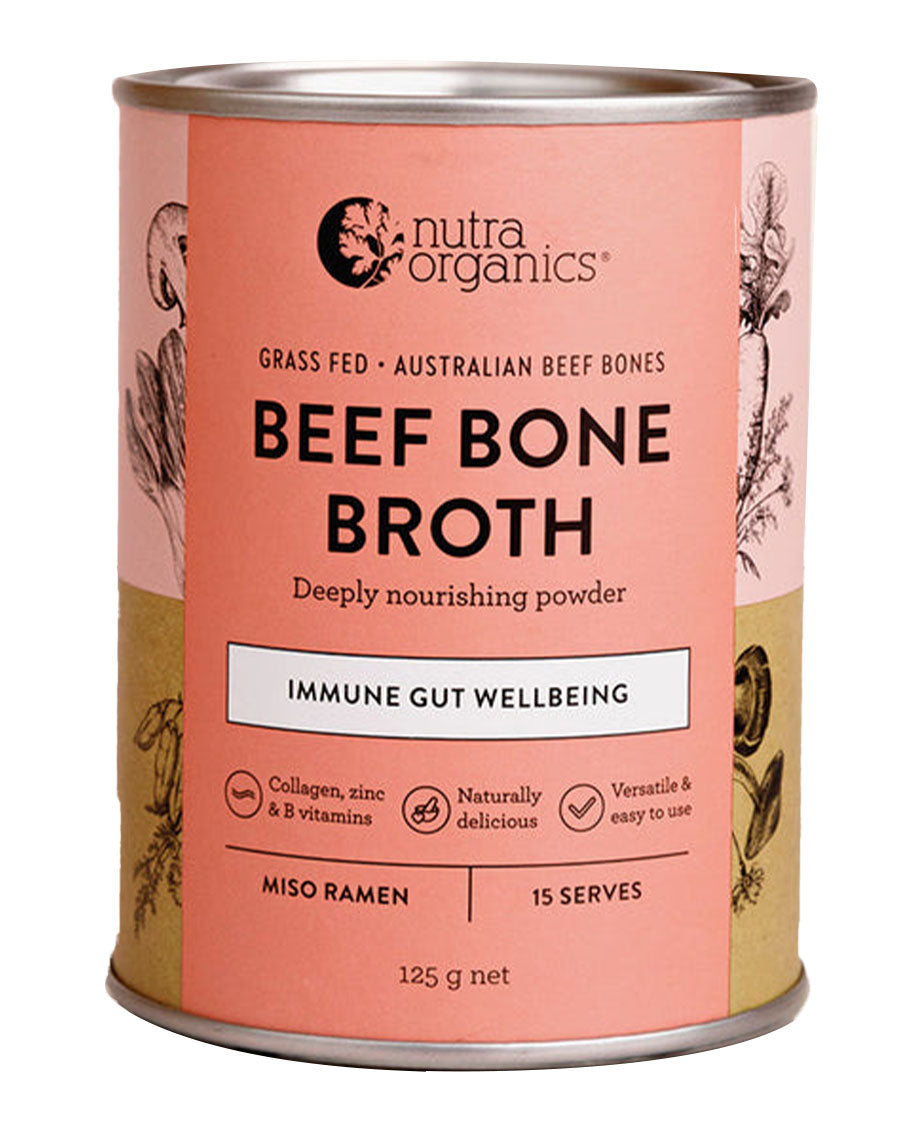Nutra Naturals Nutra Organics Bone Broth Beef Miso Ramen 125g