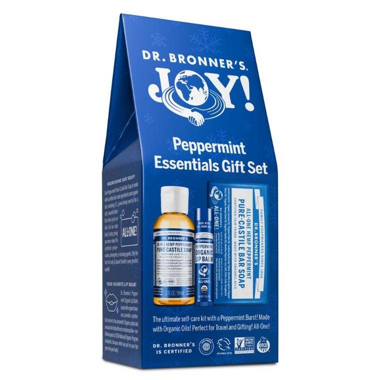 Dr Bronners DR. BRONNERS JOY PEPPERMINT ESSENTIALS GIFT PACK