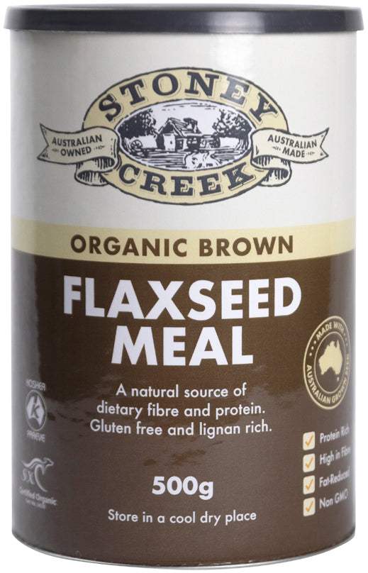 Stoney Creek Organic Flaxseed Meal Brown 500g