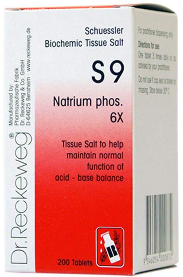 Dr Reckeweg Dr. Reckeweg Schuessler BioChemic Tissue Salt S9 (Natrium phos. 6X) 200t