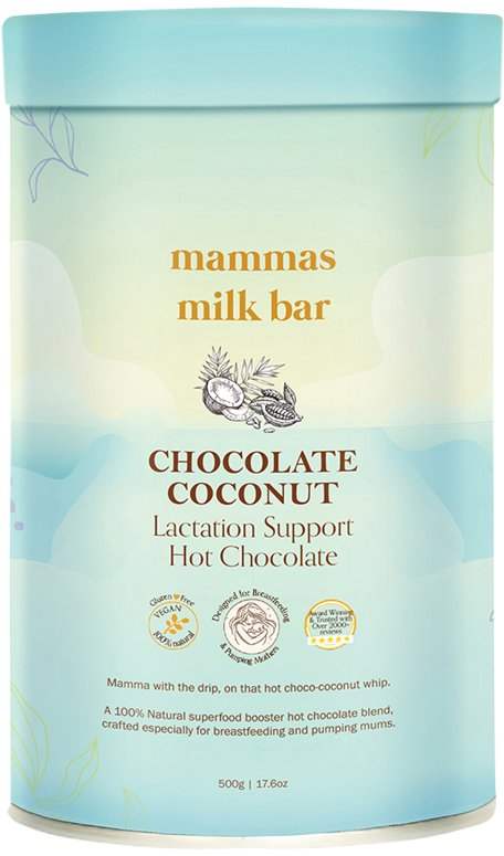 Mammas Milk Bar MAMMAS MILK BAR CHOCOLATE COCONUT LACTATION SUPPORT HOT CHOCOLATE 500G