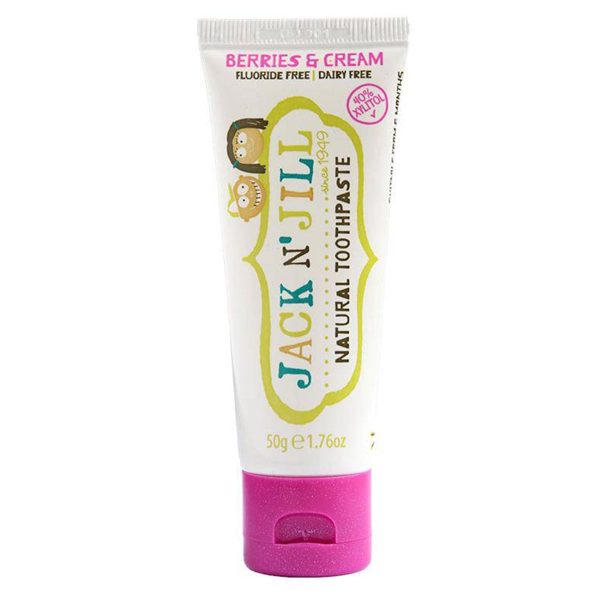Jack N Jill Jack N Jill Natural Toothpaste with Calendula (Fluoride Free) Berries & Cream 50g