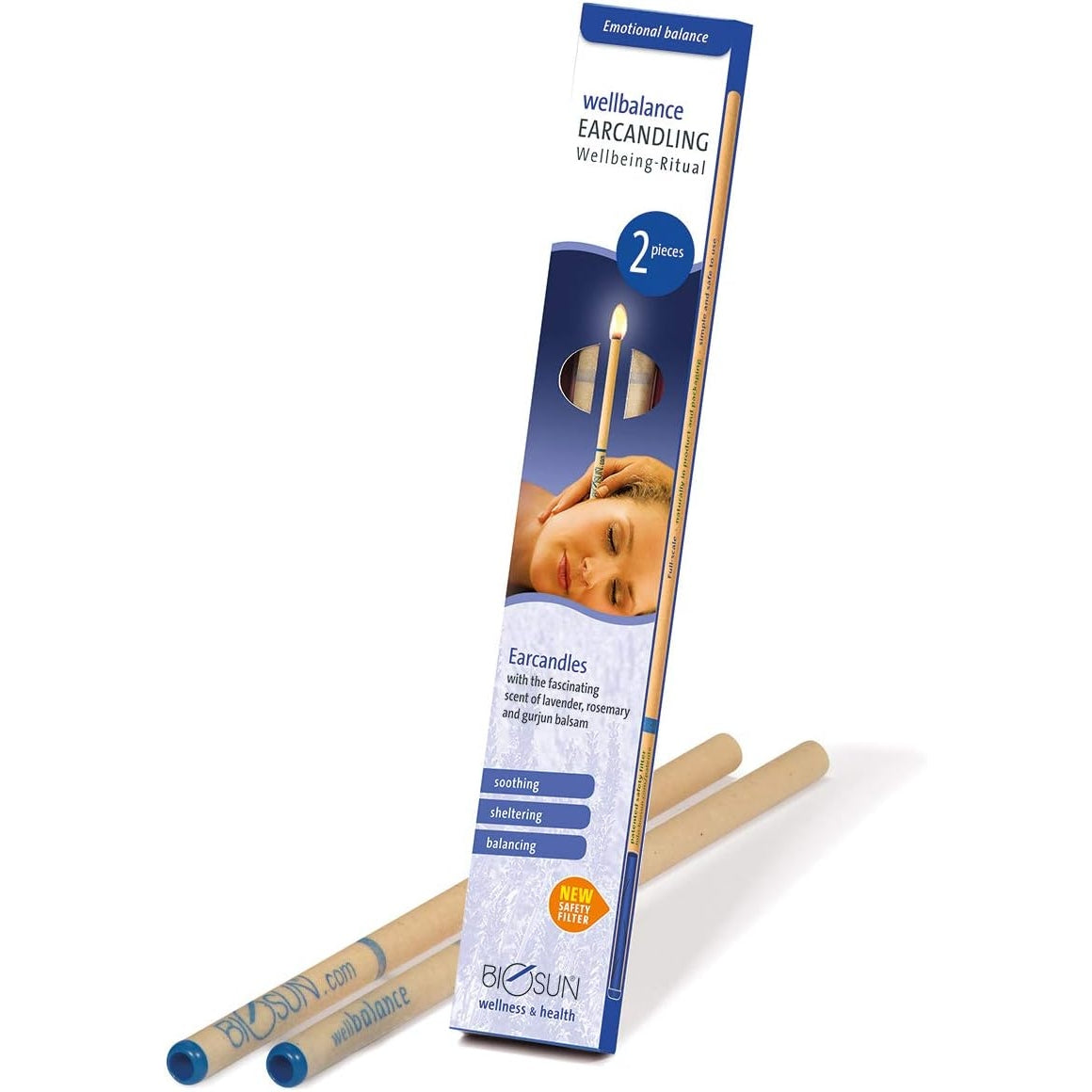 Biosun Ear Candles Fragranced Wellbalance Ritual Lavender & Rosemary 1 Pair SELL THROUGH