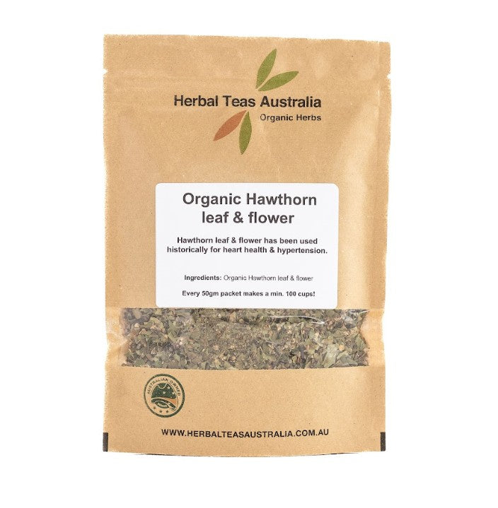 Herbal Teas Australia HERBAL TEAS AUSTRALIA ORGANIC HAWTHORN LEAF & FLOWER 50G