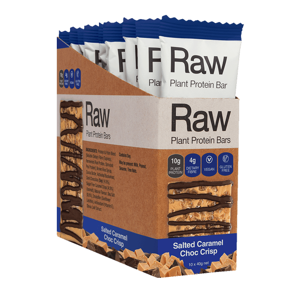 Raw Protein Bars Salted Caramel Choc Crisp