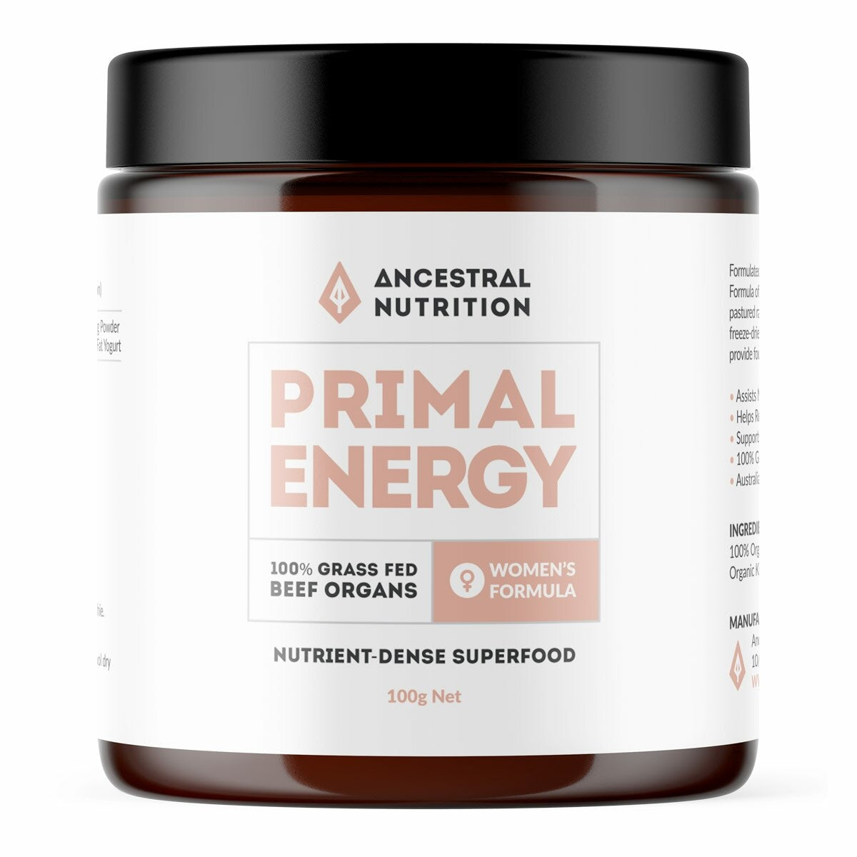 Ancestral Nutrition Primal Energy Women's Formula Powder