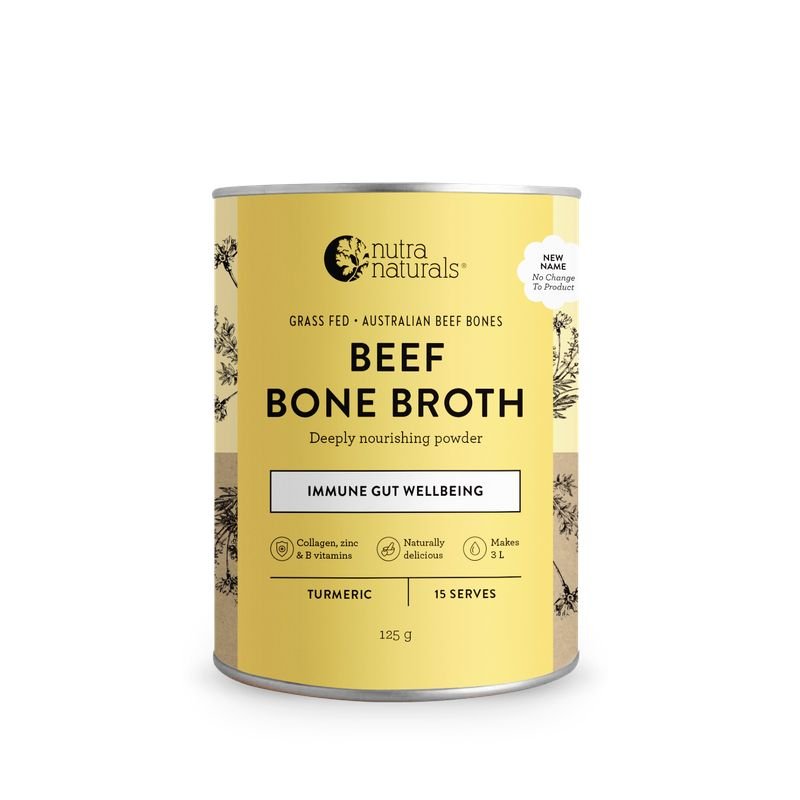 Nutra Naturals Nutra Organics Bone Broth Beef Turmeric 125g