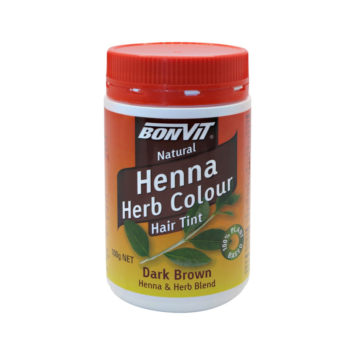 Bonvit Bonvit Natural Hair Tint Henna Herb Colour (Henna & Herb Blend) Dark Brown 100g