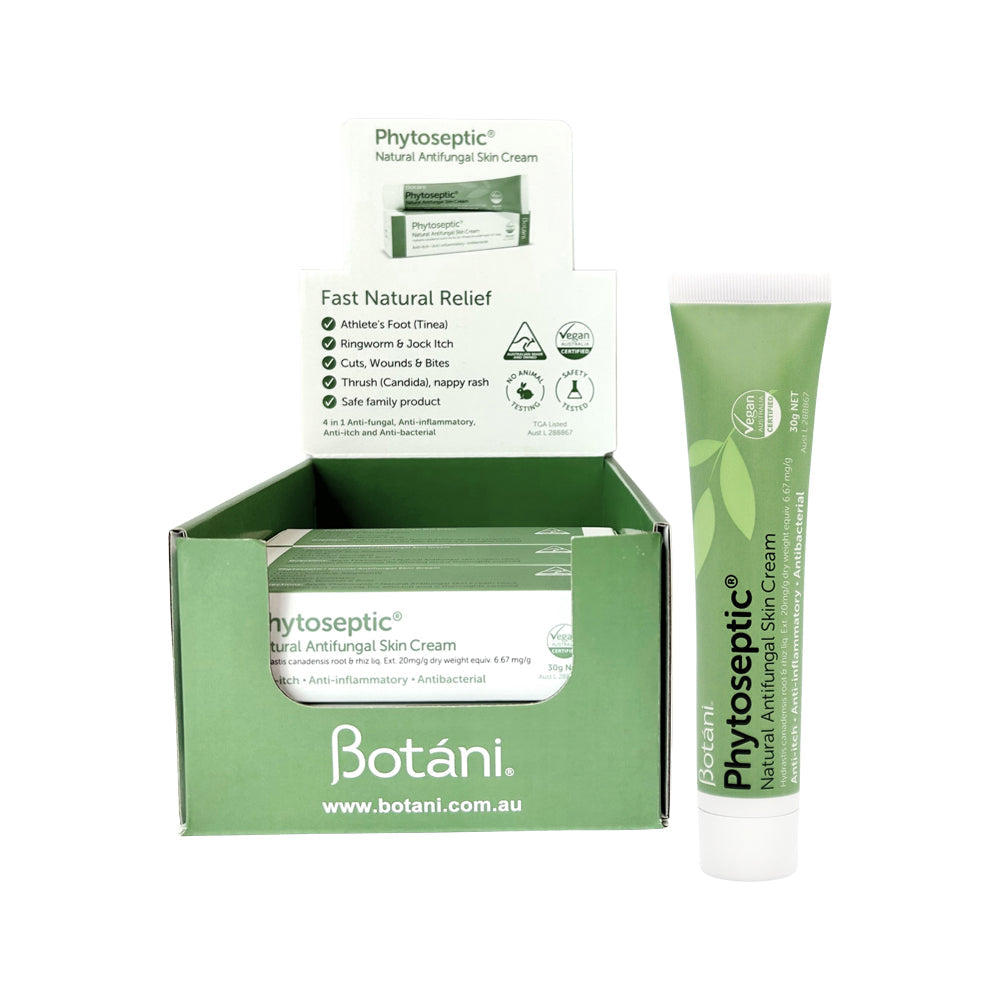 Botani Phytoseptic Natural Anti-Fungal Skin Cream 30g x 10 Display