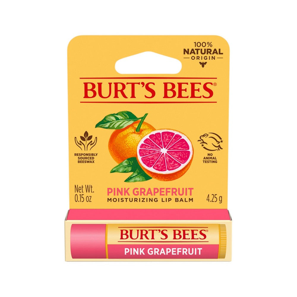 Burts Bees Burts Bees Moisturising Lip Balm Pink Grapefruit 4.25g