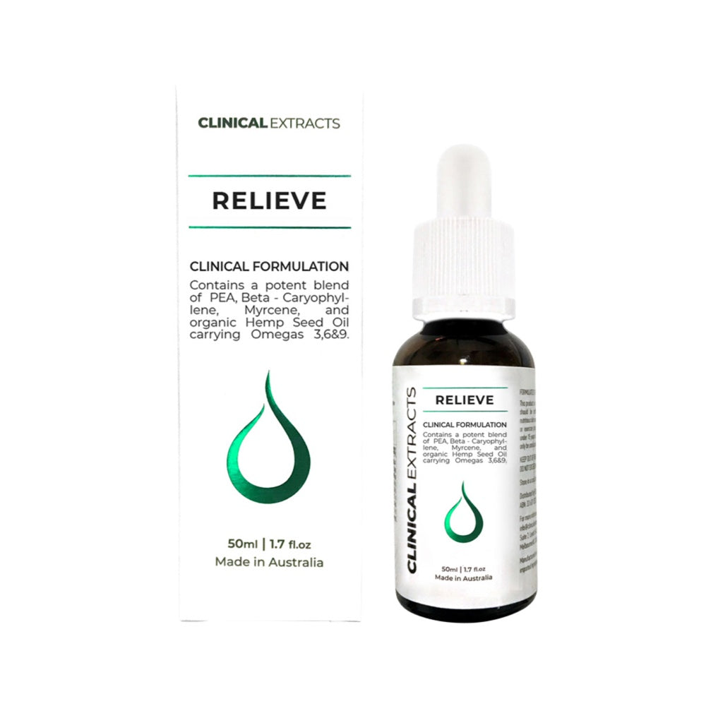 Clinical Extracts Clinical Extracts Clinical Formulation Relieve 50ml SELL THROUGH
