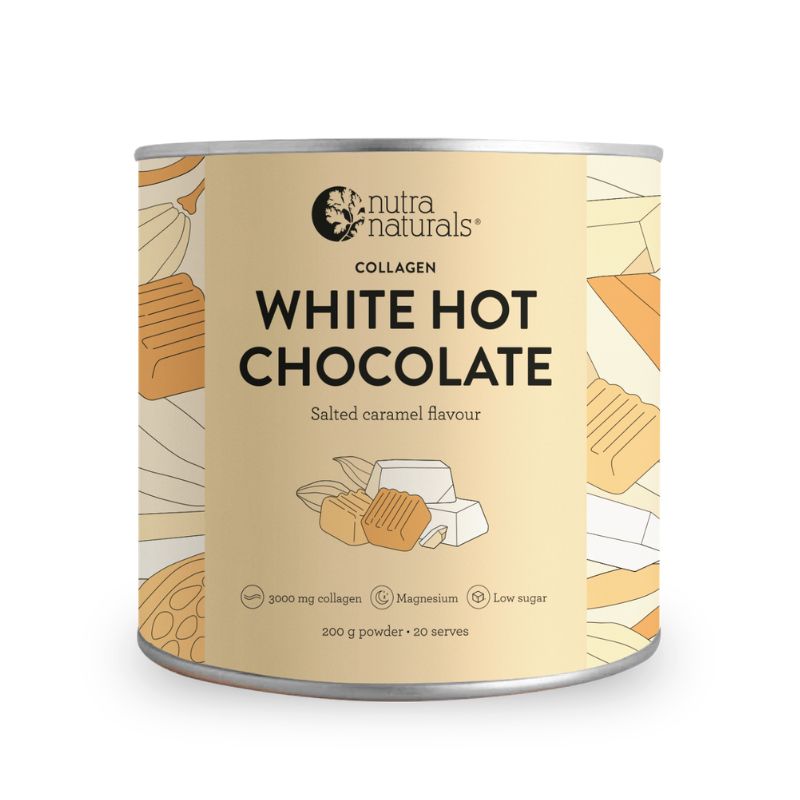 Nutra Naturals NUTRA NATURALS COLLAGEN WHITE HOT CHOCOLATE SALTED CARAMEL 200G