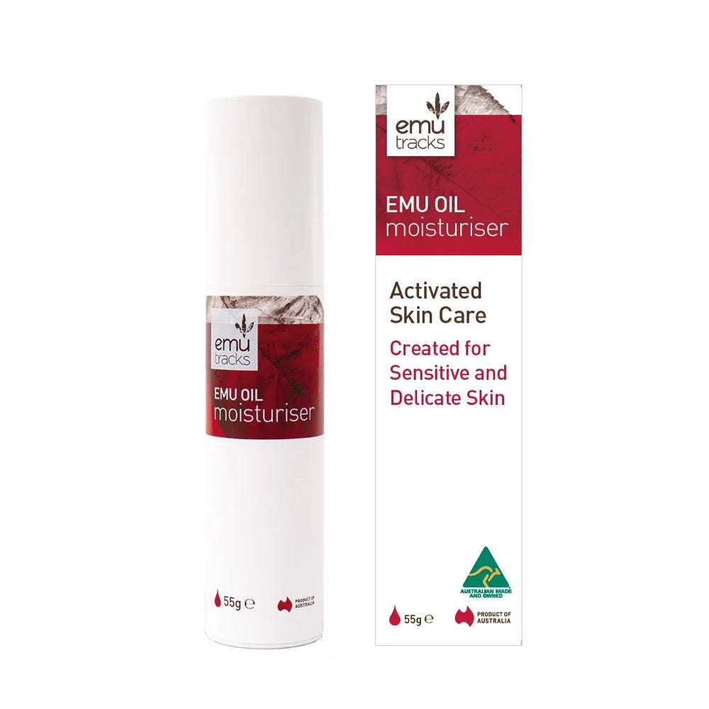 Emu Tracks Emu Tracks Emu Oil Moisturiser (Activated Skin Care for Sensitive & Delicate Skin) 55g