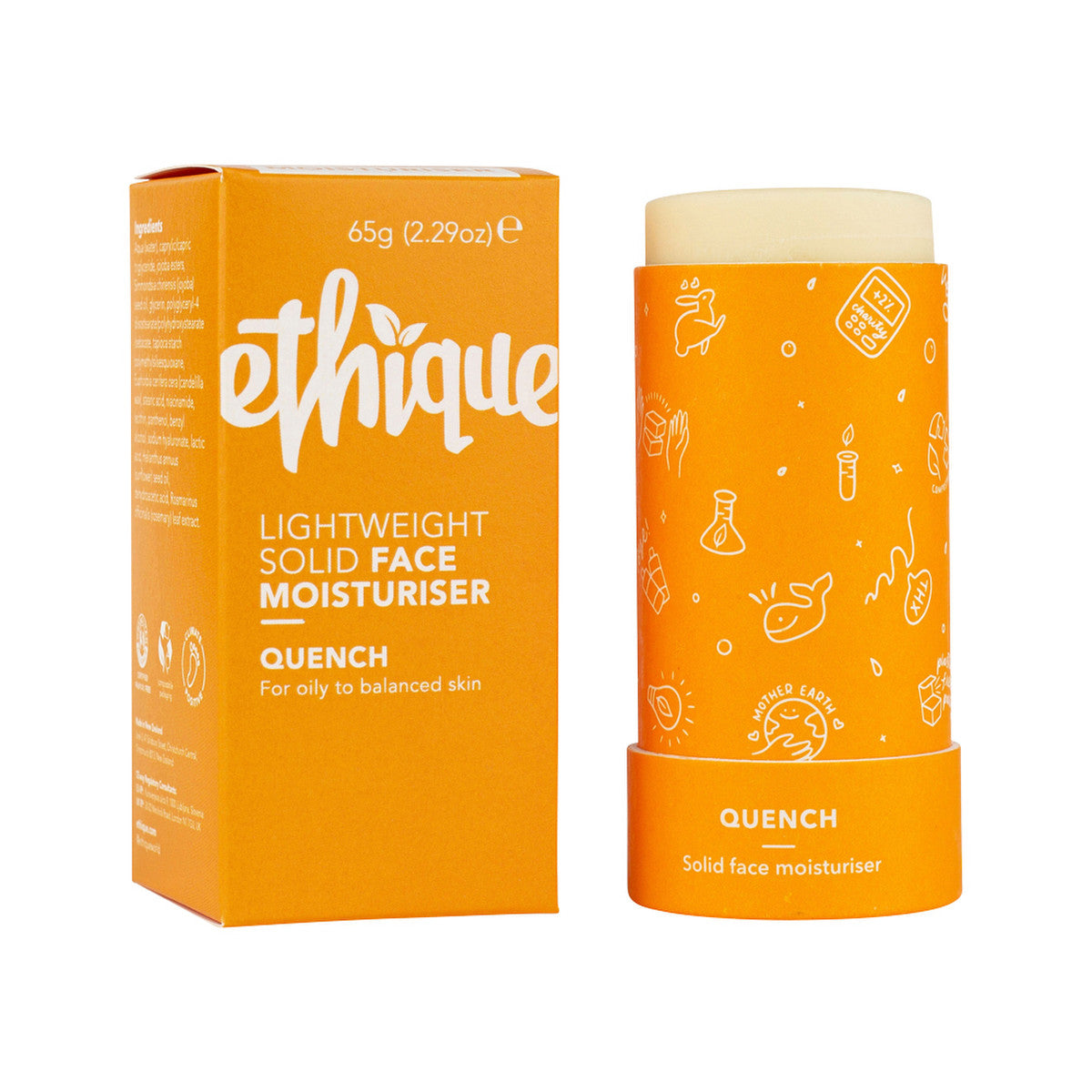 Ethique Face Moisturiser Lightweight Solid Quench (For Oily To Balanced Skin) 65g SELL THROUGH