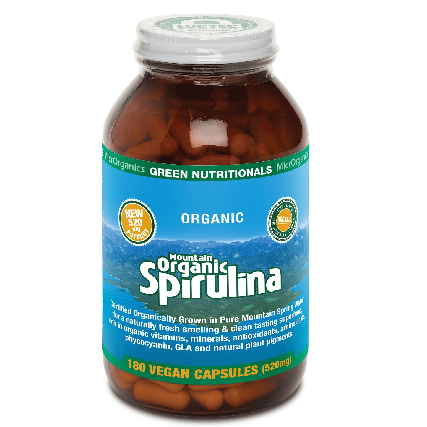 Mountain Organic Spirulina Capsules