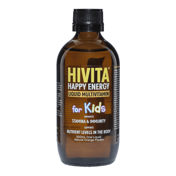 HIVITA Happy Energy Liquid Multivitamin For Kids 200 mL Orange