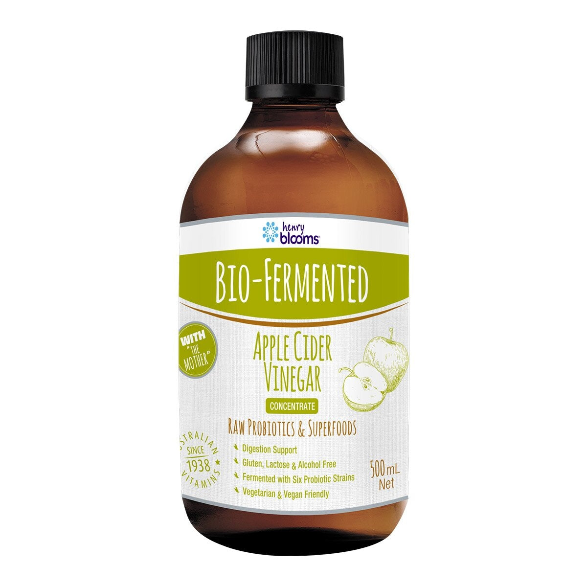 Henry Blooms Bio-Fermented Apple Cider Vinegar