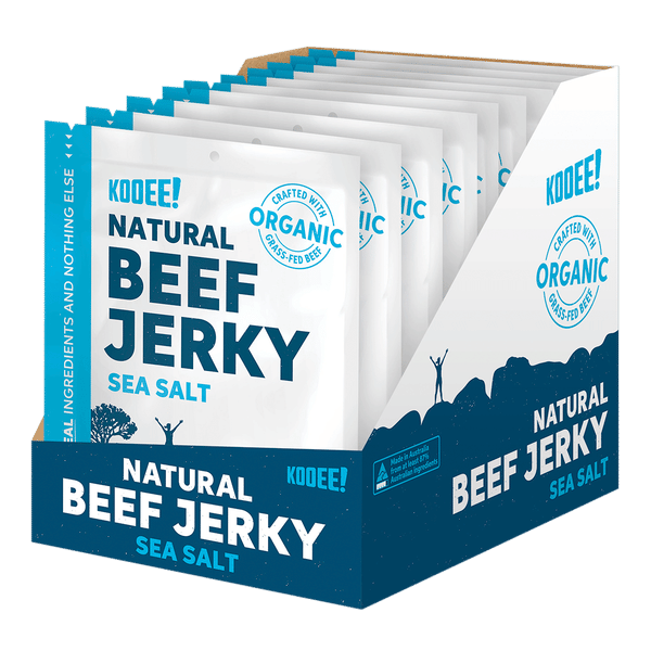 KOOEE! Natural Beef Jerky 10 pieces Sea Salt