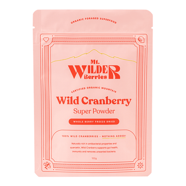 Mt. Wilder Berries Wild Cranberry Organic Super Powder 100 g