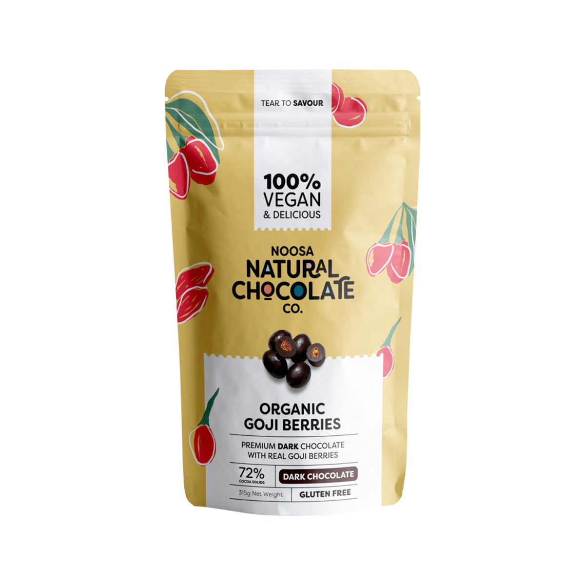 Noosa Noosa Natural Chocolate Co. Dark Chocolate Organic Goji Berries 315g
