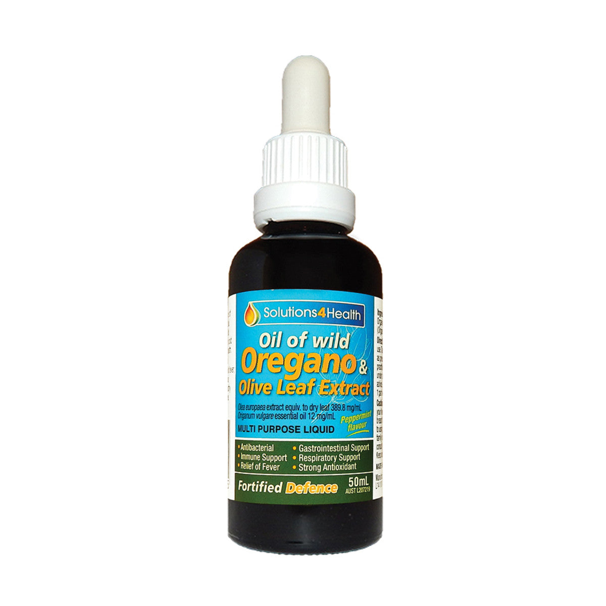Solutions 4 Health Solutions 4 Health Oil of Wild Oregano & Olive Leaf Extract (Fortified Defence) 50ml