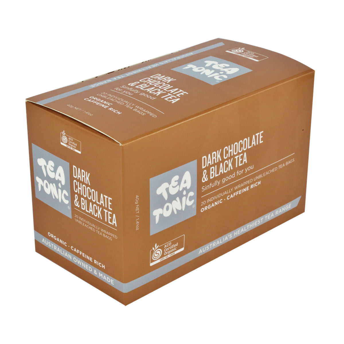 Tea Tonic Tea Tonic Organic Dark Chocolate & Black Tea x 20 Tea Bags