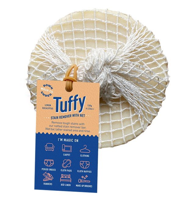 Downunder Wash Co Downunder Wash Co. Tuffy Stain Remover with Net Lemon Eucalyptus 120g
