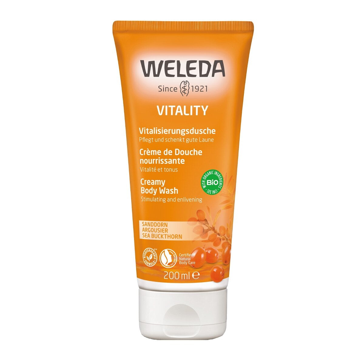 Weleda Sea Buckthorn Creamy Body Wash Vitality