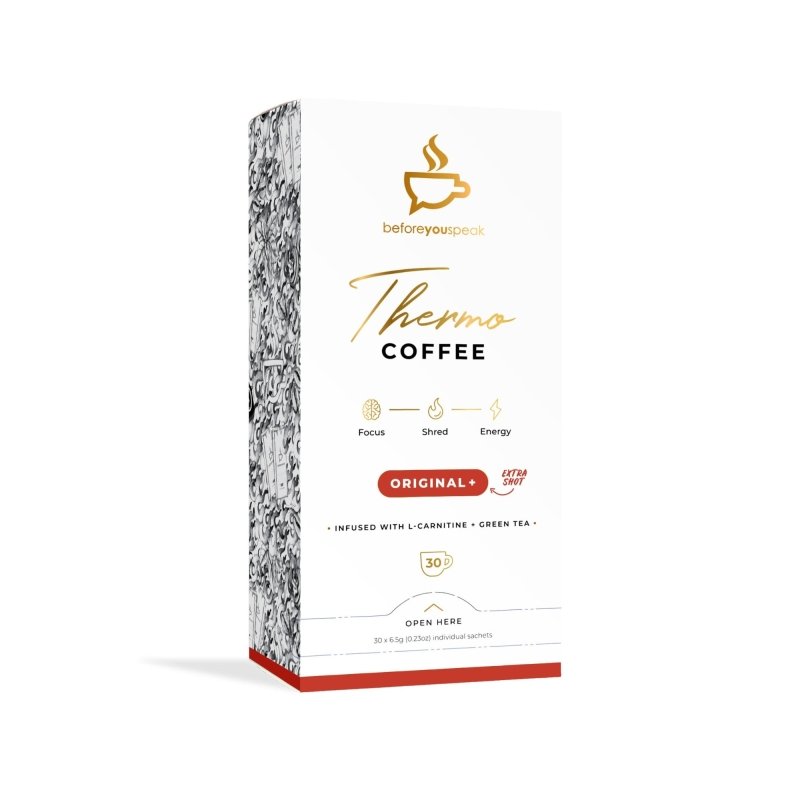Beforeyouspeak Before You Speak Thermo Coffee Original + Extra Shot 6.5g x 30 Pack