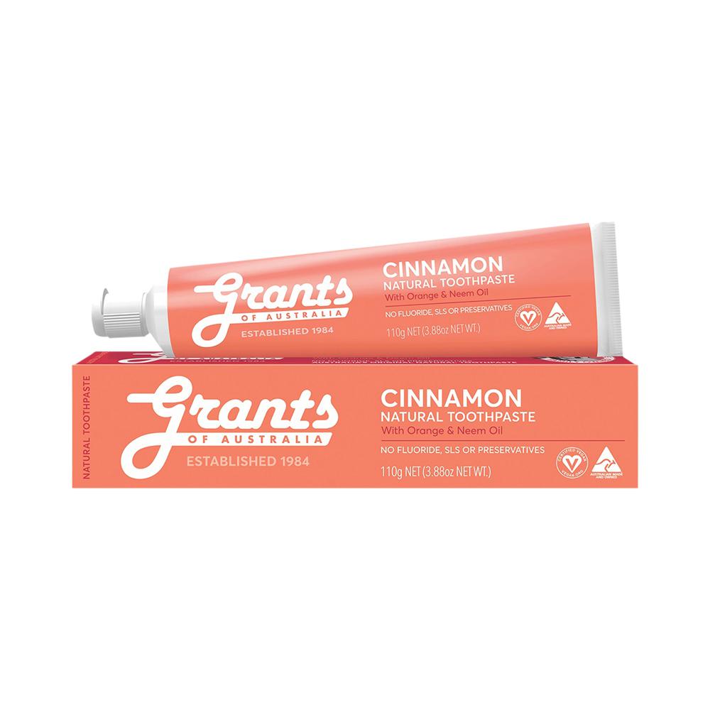 Grants Grants Of Australia Natural Toothpaste Cinnamon with Orange & Neem Oil 110g