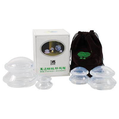 RUBBER SILICONE CUPPING SET - CUPPING THERAPY - ROUNDED EDGE