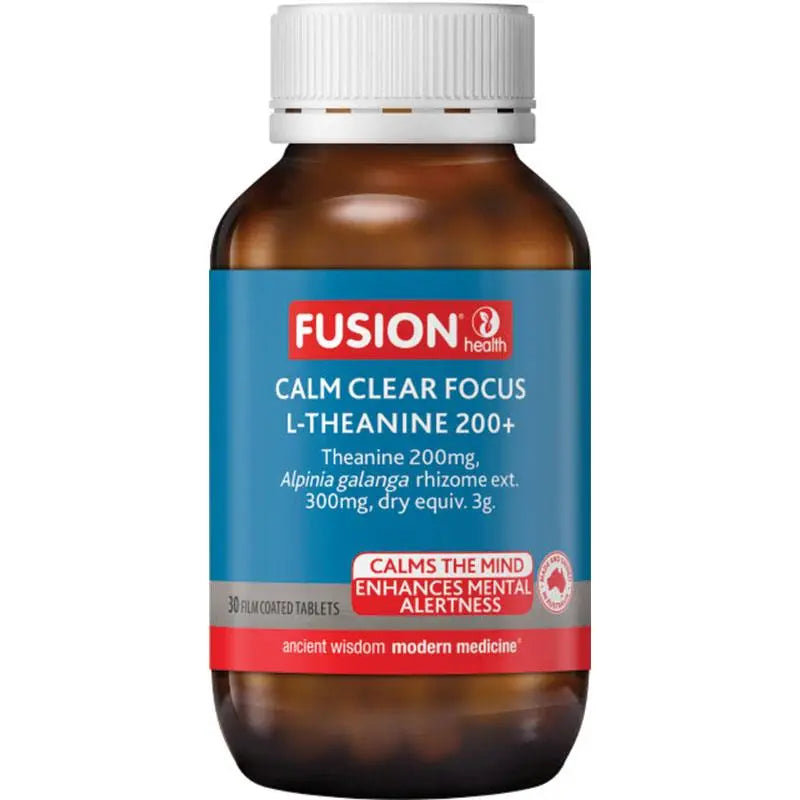 Fusion FUSION HEALTH CALM CLEAR FOCUS L-THEANINE 200+ 30T