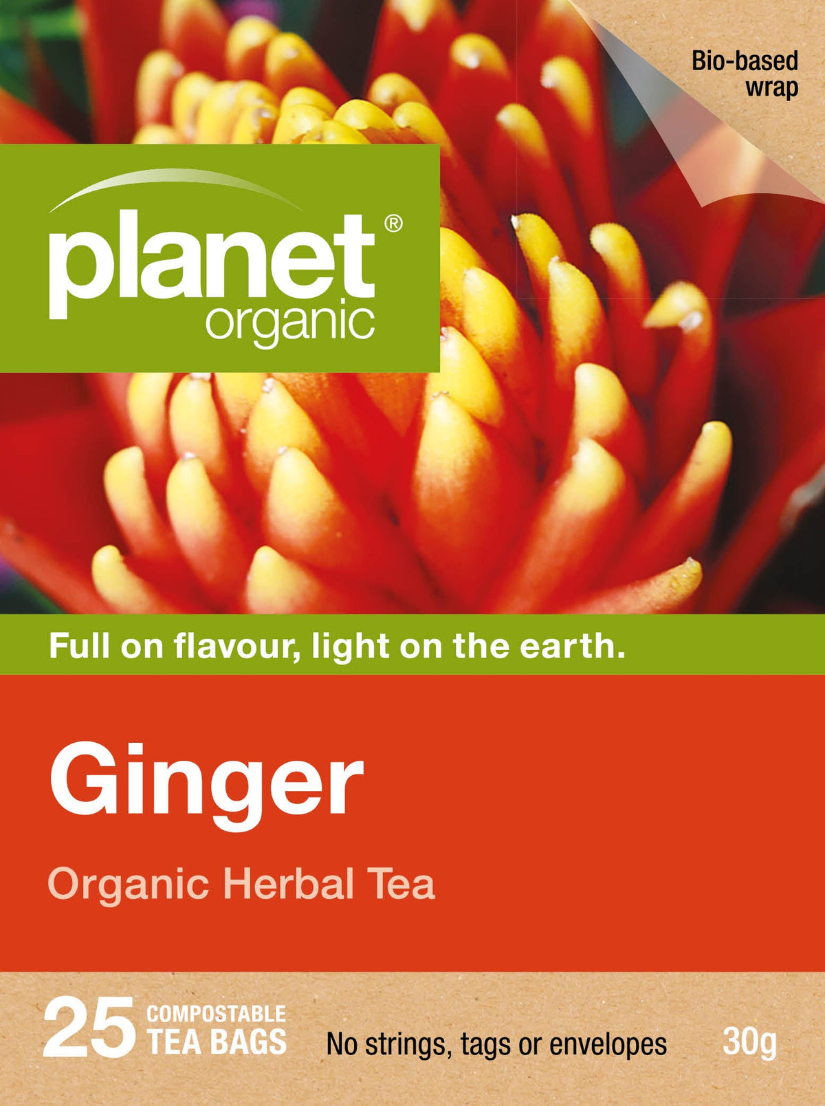 Planet Organic Planet Organic Organic Herbal Tea Ginger x 25 Tea Bags
