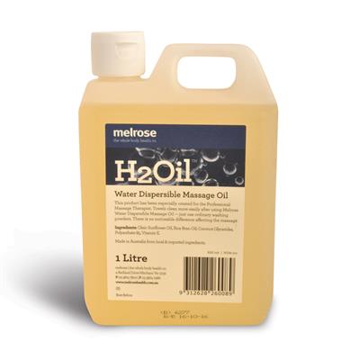 MASSAGE OIL - WATER DISPERSIBLE ONE LITRE
