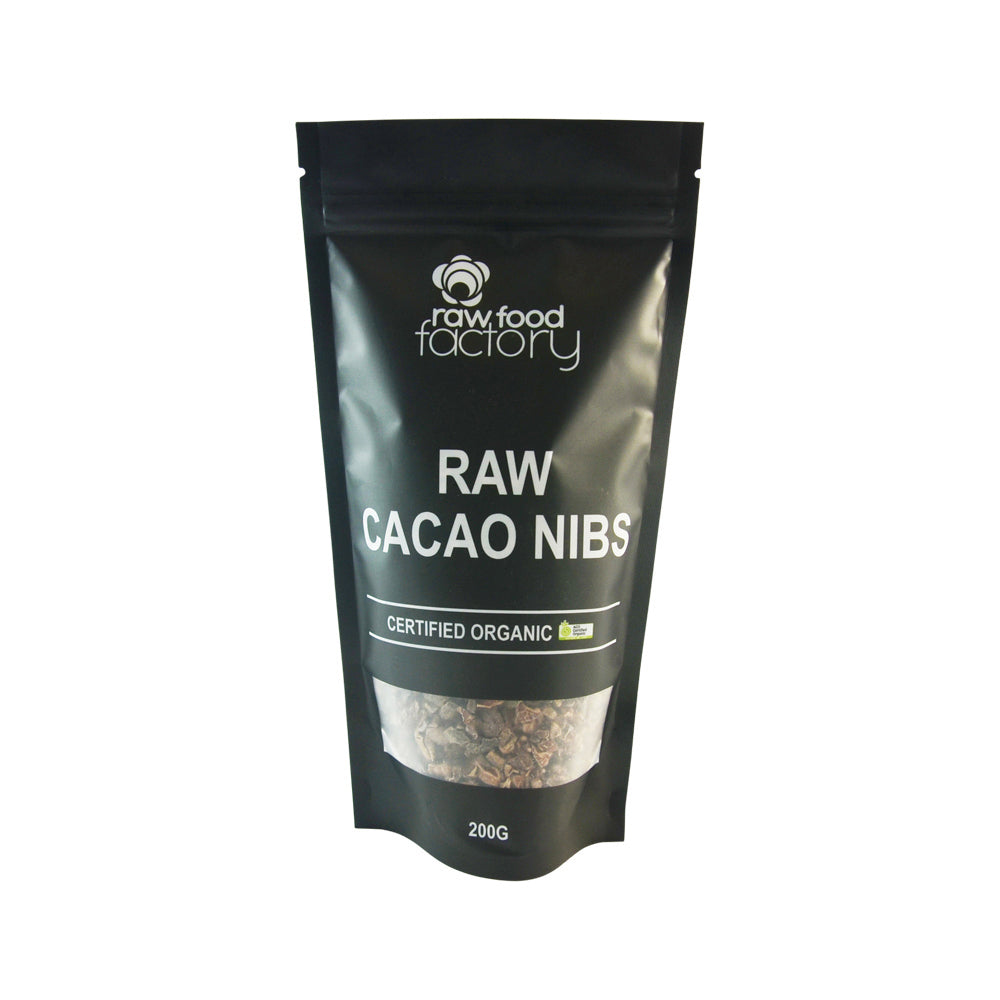Raw food factory Raw Food Factory Organic Raw Cacao Nibs 200g