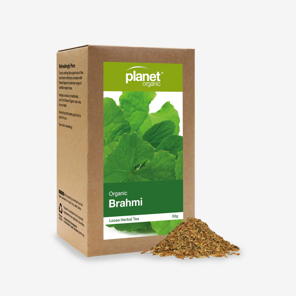 Planet Organic Planet Organic Organic Herbal Tea Brahmi Loose Leaf 50g