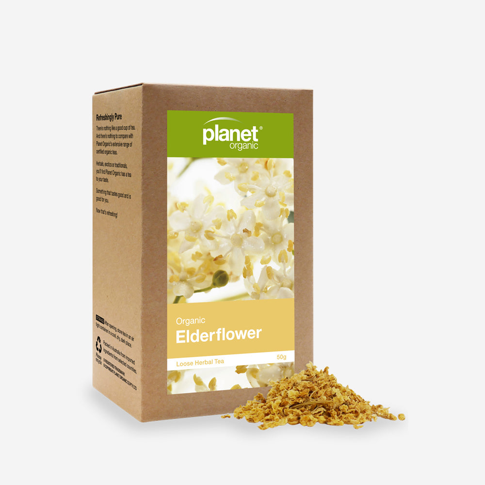 Planet Organic Planet Organic Organic Herbal Tea Elderflower Loose Leaf 50g