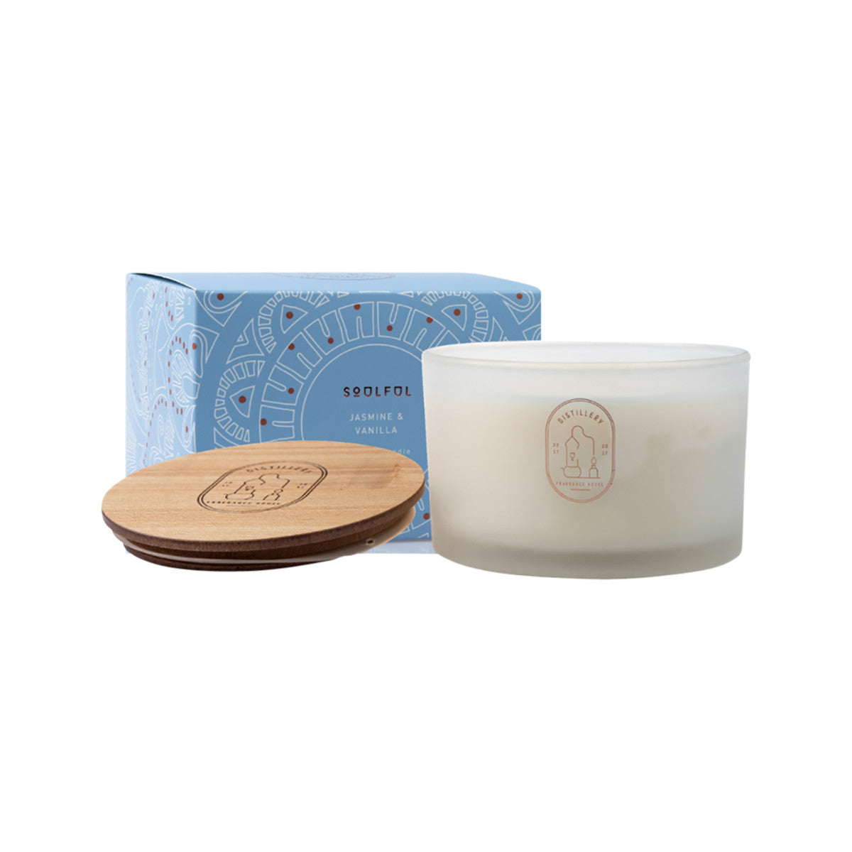 Distillery Distillery Fragrance House Soy Candle Soulful (Jasmine & Vanilla) 450g