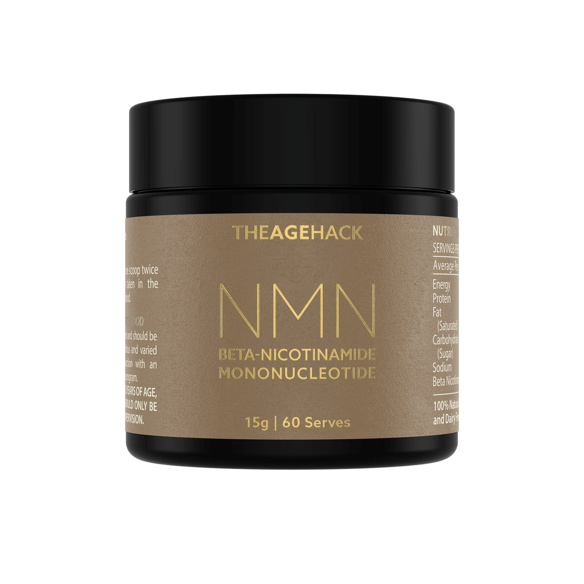 The Age Hack Theagehack NMN Beta-Nicotinamide Mononucleotide 15g