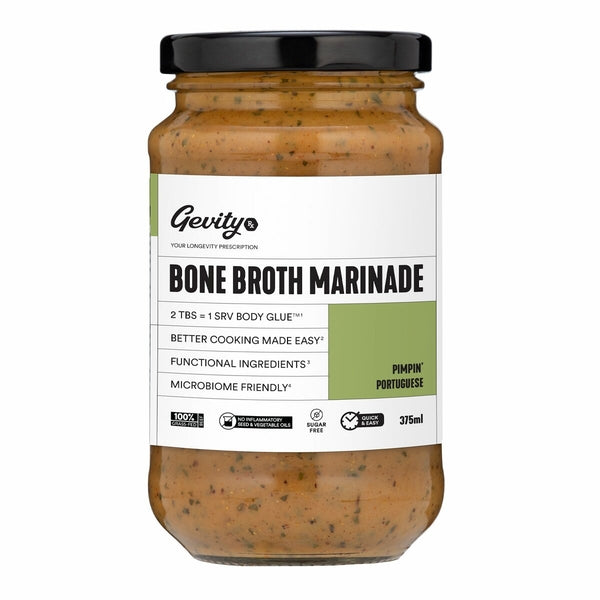 Gevity RX Bone Broth Marinade 375 mL Pimpin Portuguese