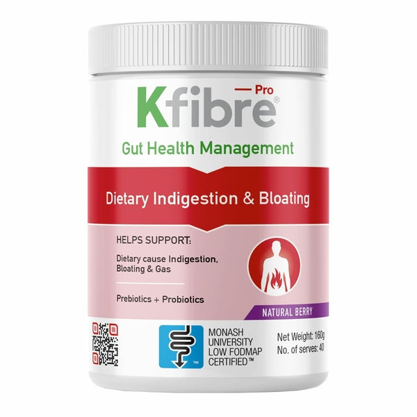 Kfibre Dietary Indigestion & Bloating 160 g Berry