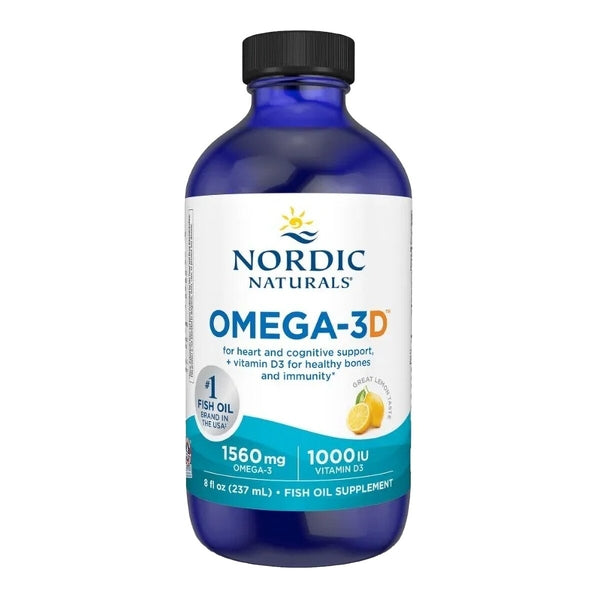 Nordic Naturals Omega-3D Liquid 237 mL Lemon