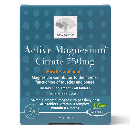 New Nordic NEW NORDIC ACTIVE MAGNESIUM CITRATE 750MG 60T