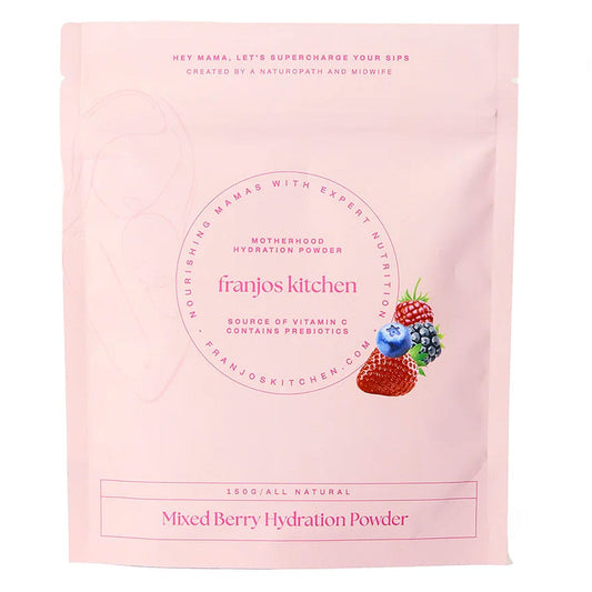 Franjos Kitchen Franjos Kitchen Motherhood Hydration Powder Mixed Berry & Coconut Water 150g