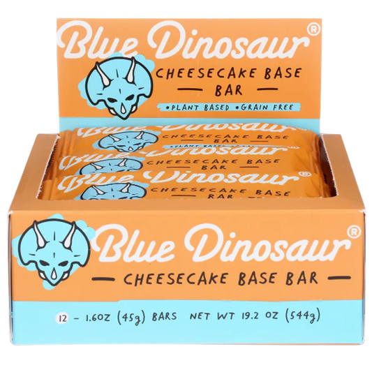 Blue Dinosaur Snack Bar Cheesecake Base 45g x 12 Display