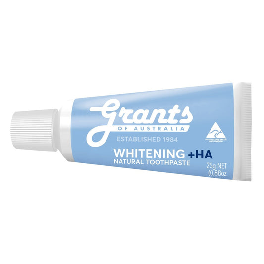 Grants GRANTS OF AUSTRALIA NATURAL TOOTHPASTE WHITENING + HA 25G X 12 DISPLAY