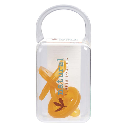 Natural Rubber Soother Natural Rubber Soother Orthodontic Dummy Small (0-6 Months) Twin Pack
