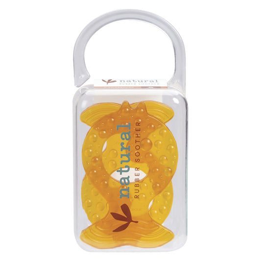 Natural Rubber Soother Natural Rubber Soother Fish Teether Twin Pack