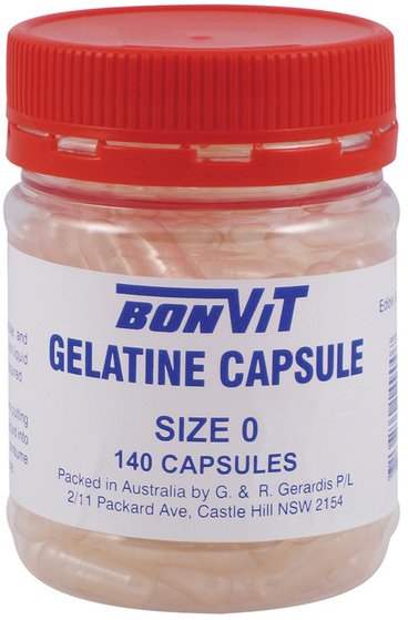 Bonvit Bonvit Empty Gelatine Capsules Size 0 140c