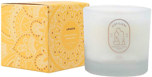 Distillery Distillery Fragrance House Soy Candle Awaken (Lemon Blossom & Summer Moss) 190g